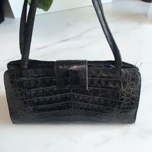 Nancy Gonzalez crocodile clutch